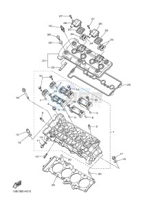 YZF-R1 YZF-R1M 998 R1 (2SG5 2SG6) drawing CYLINDER HEAD