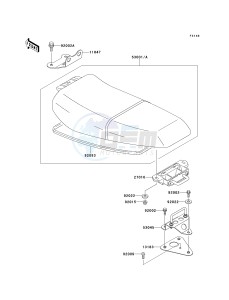 JH 750 F [SUPER SPORT XI] (F1-F2) [SUPER SPORT XI] drawing SEAT