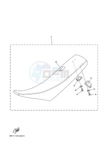 YZ125 (1SRM 1SRN 1SRP 1SRR 1SRR) drawing SEAT