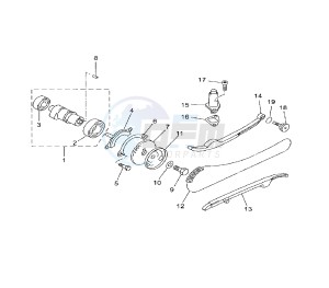 YP R BLACK X-MAX 250 drawing CAMSHAFT AND TIMING CHAIN