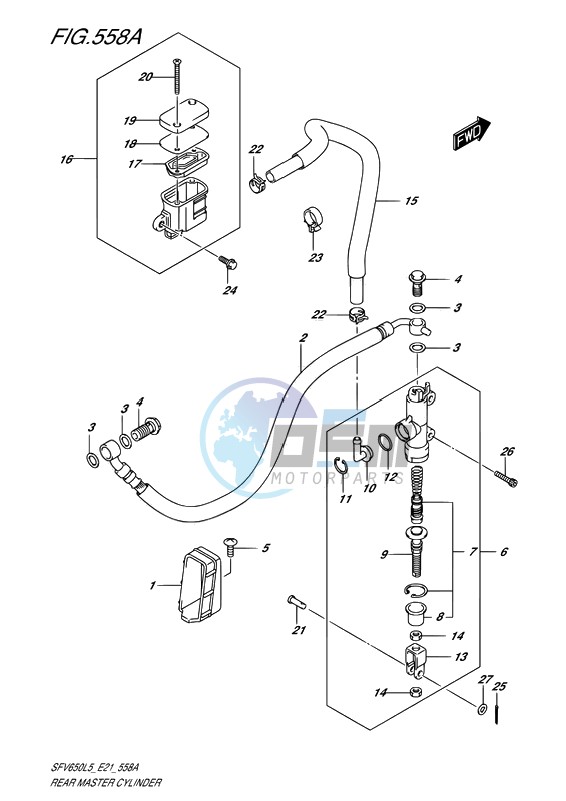 REAR MASTER CYLINDER