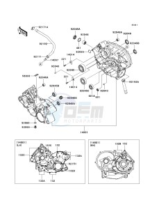 KRF 750 A [TERYX 750 4X4] (A8F) A8F drawing CRANKCASE