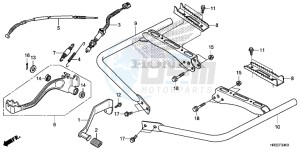 TRX420FA2F TRX420 Europe Direct - (ED) drawing PEDAL/ STEP