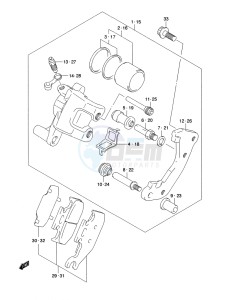 LT-A500XP Z drawing FRONT CALIPER