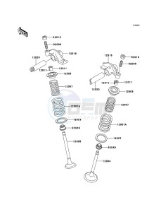 KLF250 KLF250-A3 EU GB drawing Valve(s)