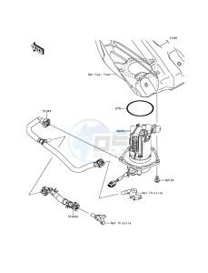 KX250F KX250ZGF EU drawing Fuel Pump