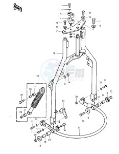 KLT 250 A [KLT250] (A2) [KLT250] drawing FRONT FORK -- 83 A2- -