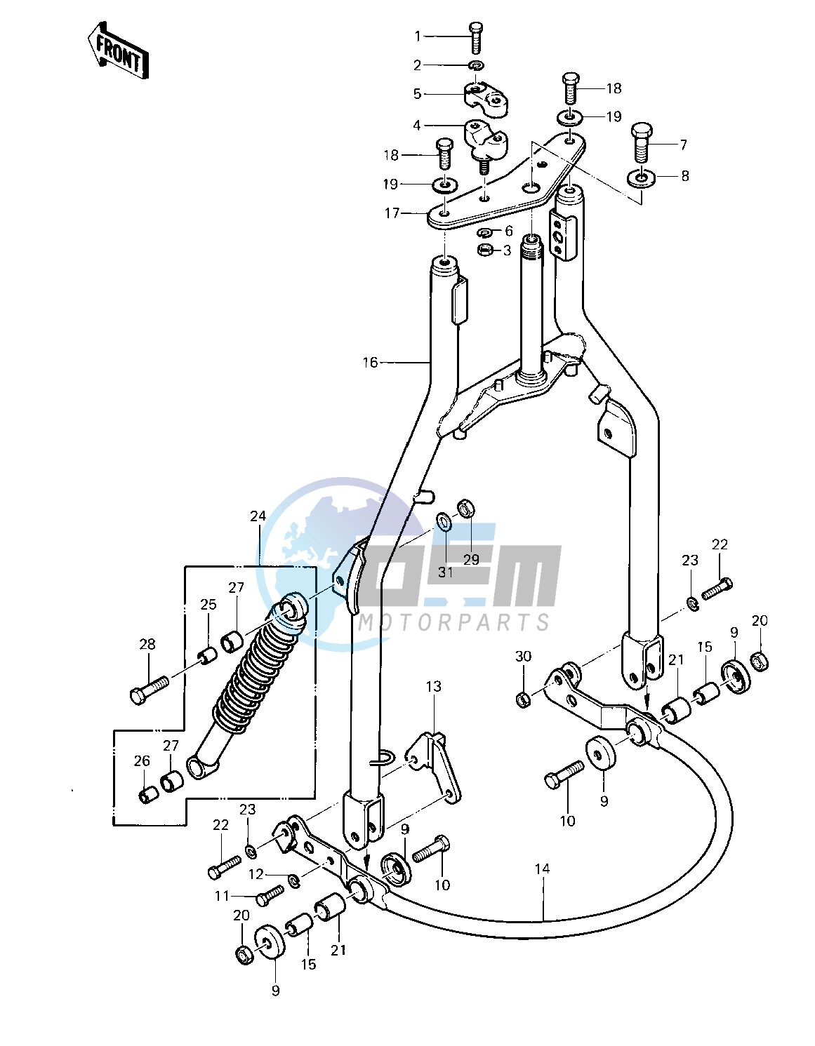 FRONT FORK -- 83 A2- -