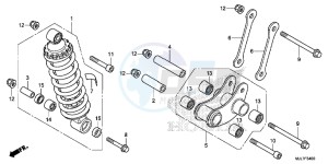 NC750DE Integra - NC750D Europe Direct - (ED) drawing REAR CUSHION