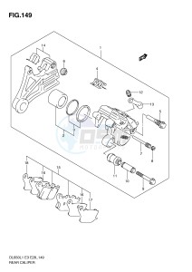 DL650 (E3) V-Strom drawing REAR CALIPER (DL650L1 E28)