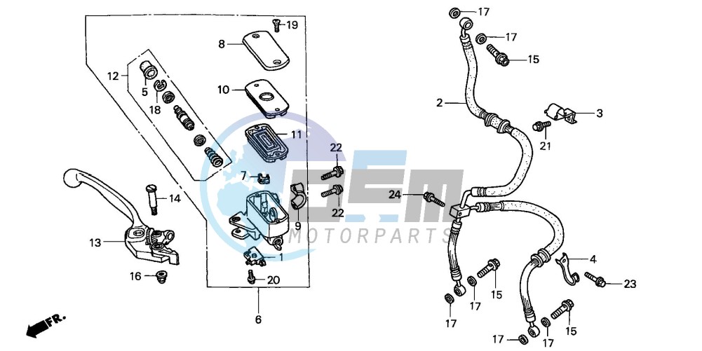 FR. BRAKE MASTER CYLINDER