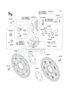 EX 650 A [NINJA 650R] (A6F-A8F) A7F drawing FRONT BRAKE