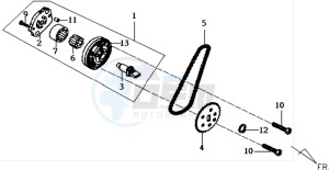 JOYRIDE 125 drawing OILPUMP / V-SNAAR OILPUMP