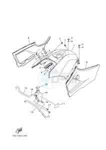 YFM300 RAPTOR 300 (1SC6 1SC7 1SC5) drawing SIDE COVER