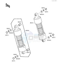 VN 1500 B [VULCAN 88 SE] (B1-B3) [VULCAN 88 SE] drawing SUSPENSION_SHOCK ABSORBER