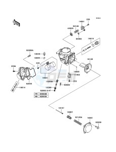 KVF750 4x4 KVF750-A1 EU GB drawing Carburetor Parts