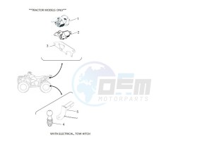 YFM700FWAD GRIZZLY 700 EPS (BLTL) drawing WVTA ELECTRICAL, TOW HITCH