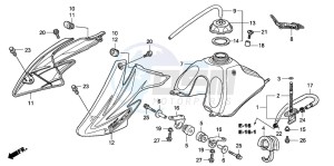 CRF100F drawing FUEL TANK