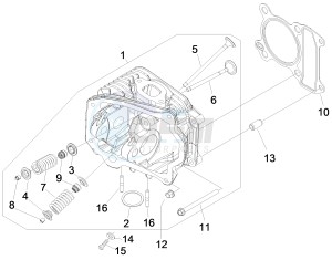 ZIP 100 4T (Vietnam) drawing Head unit - Valve