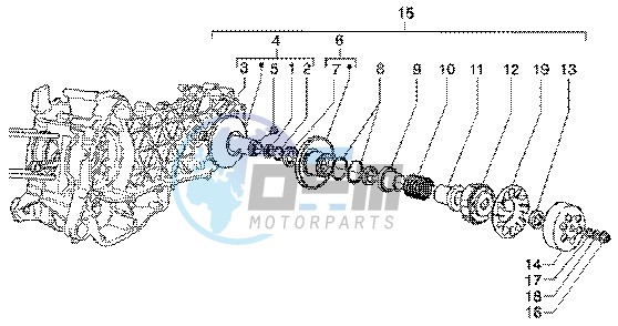 Driven pulley