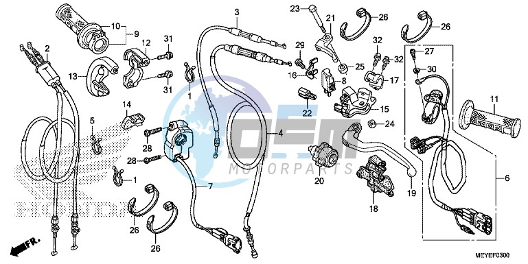 HANDLE LEVER/SWITCH/CABLE