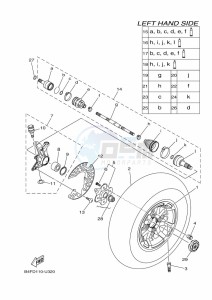 YFM700FWAD (BFEB) drawing FRONT WHEEL