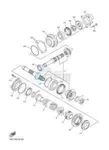 FJR1300D-AS FJR1300AS (B959) drawing MIDDLE DRIVE GEAR