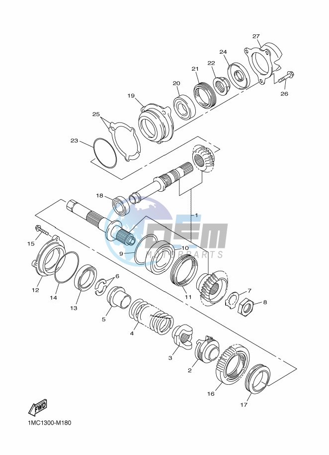 MIDDLE DRIVE GEAR