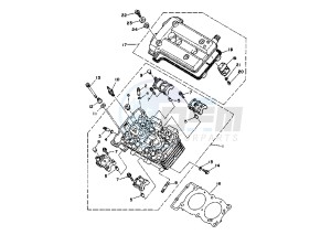 XTZ SUPER TENERE 750 drawing CYLINDER HEAD