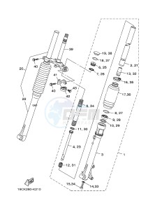 TT-R125 TT-R125LW (2CP4) drawing FRONT FORK