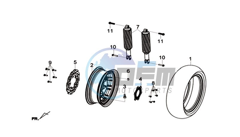 R. WHEEL - RR. CUSHION