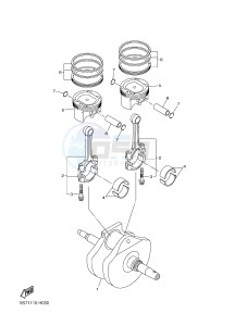 XVS950CUD-A XV950 ABS XV950 R-SPEC (BS58) drawing CRANKSHAFT & PISTON