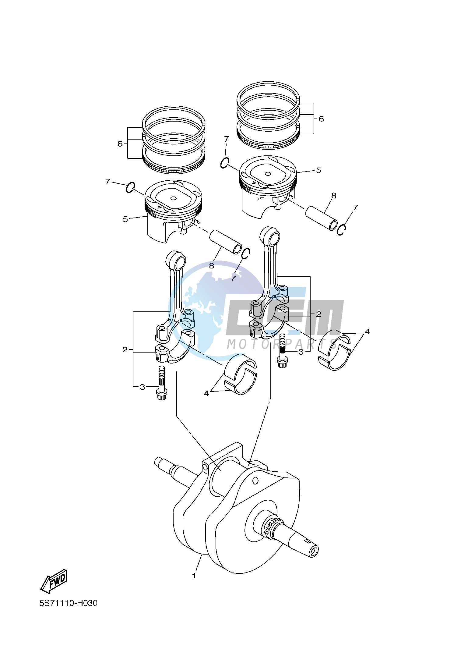 CRANKSHAFT & PISTON