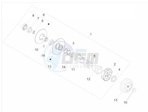 NRG POWER DD 50 drawing Driven pulley