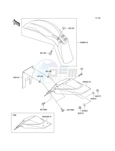 KLX 110 A (A1-A4) drawing FENDERS-- A3_A4- -