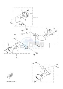 YZF-R125 R125 (5D78 5D78 5D78 5D78) drawing FLASHER LIGHT