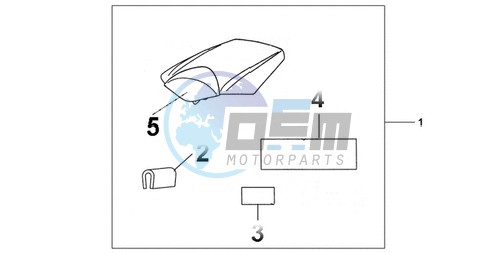 REAR SEAT COWL CANDY TAHITIAN BLUE