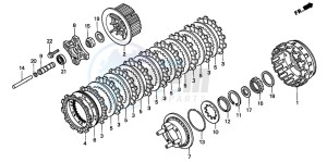 GL1500C drawing CLUTCH