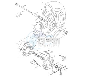 XF GIGGLE 50 drawing FRONT WHEEL