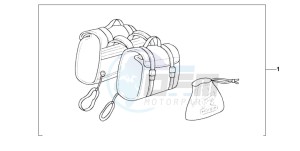 VT1100C2 drawing NYLON SADDLEBAG