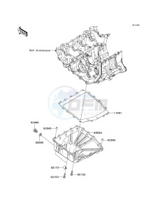 ZX 600 R [NINJA ZX-6R MONSTER ENERGY] (R9FA) R9F drawing OIL PAN