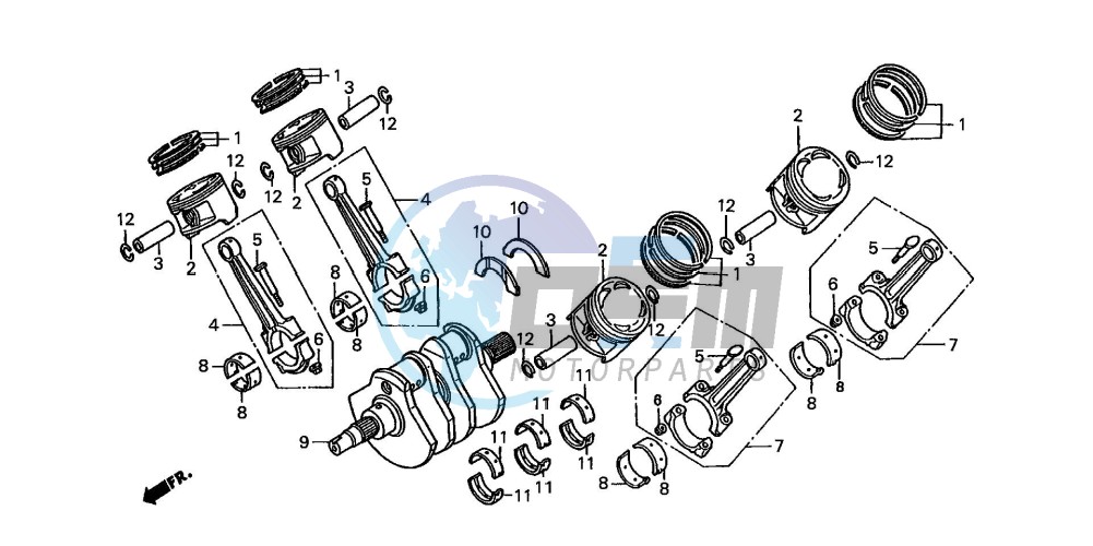 CRANK SHAFT/PISTON