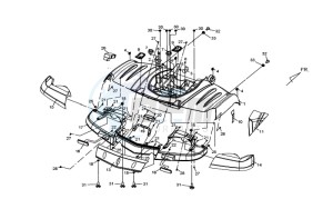 QUAD LANDER 300S drawing REAR FENDER