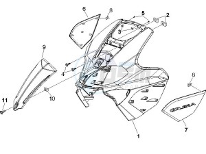 Runner 200 VXR 4t e3 (UK) UK drawing Front shield