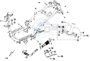 FIDDLE II 50 drawing FRAME / ENGINE MOUNT