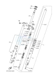 CZD300A X-MAX 300 X-MAX (B741 B749) drawing FRONT FORK