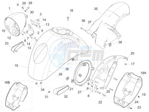 GTV 300 4T 4V ie (USA) USA drawing Wheel housing - Mudguard