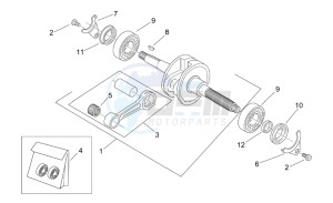 Scarabeo 100 (eng. Minarelli) drawing Connecting rod