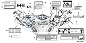 NC750XAG NC750X Europe Direct - (ED) drawing CAUTION LABEL