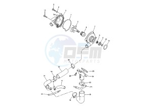 YZF R6 600 drawing WATER PUMP